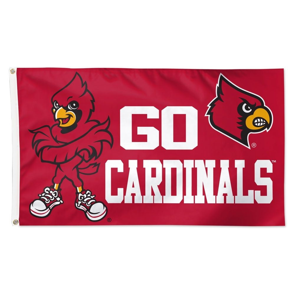 Louisville "Go Cardinals" Flag