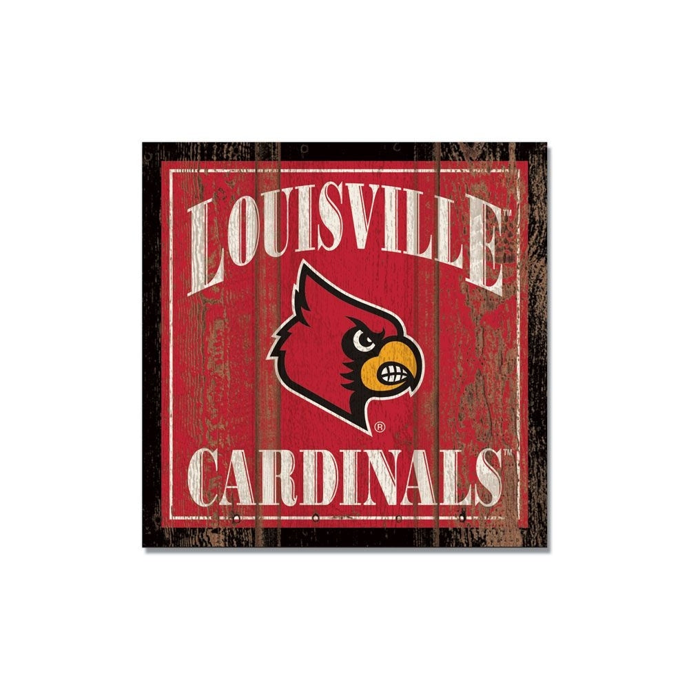 Louisville Cardinals Wooden Magnet