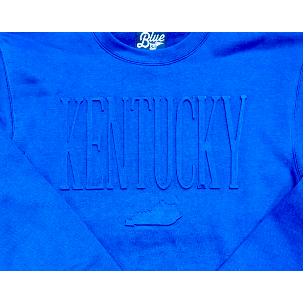 Kentucky State Embossed Crewneck