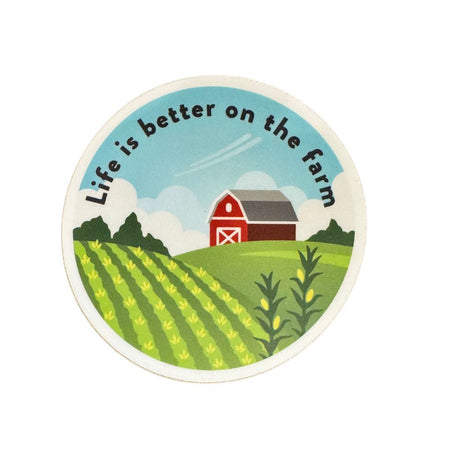 Life is Better Farm Sticker