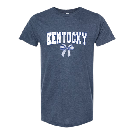 Kentucky Gingham Arch Bow T-Shirt