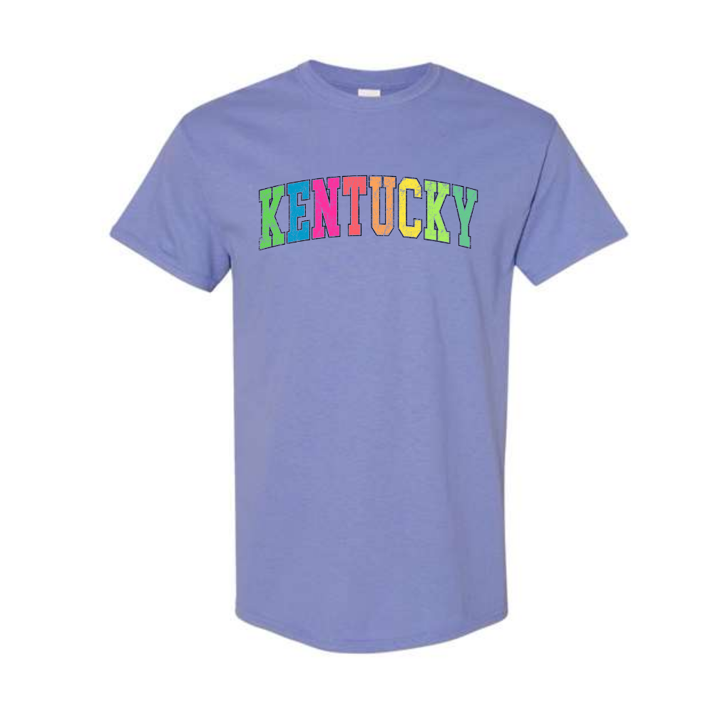 Neon Rainbow Kentucky Arch T-Shirt