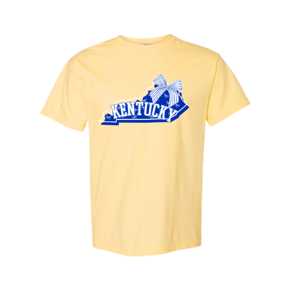 Kentucky State Coquette Bow Comfort Colors T-Shirt