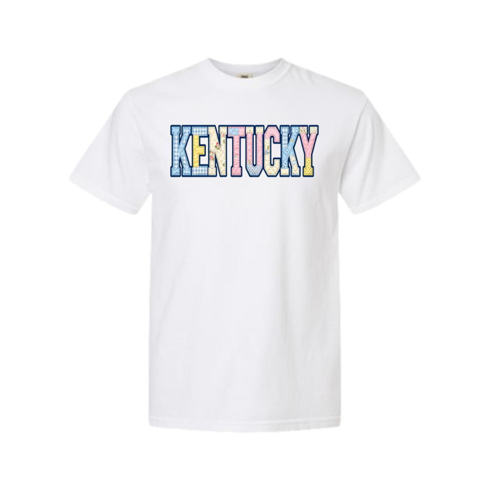 Kentucky Patchwork Quilt Comfort Colors T-Shirt