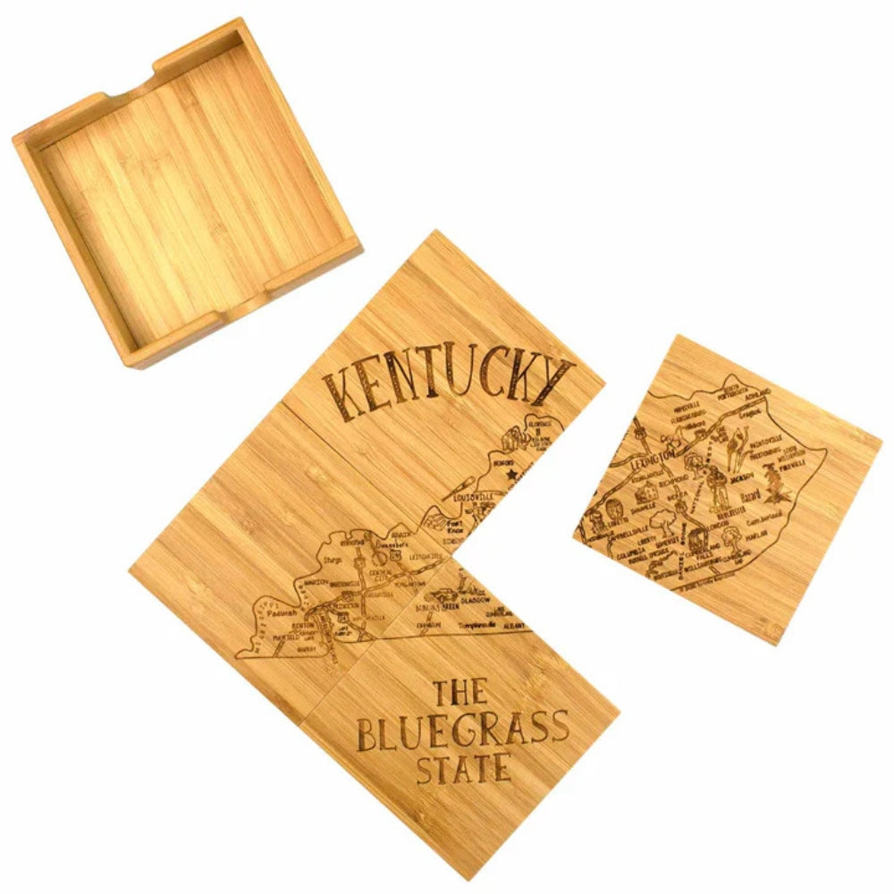 KY 4pc Puzzle Coaster Set