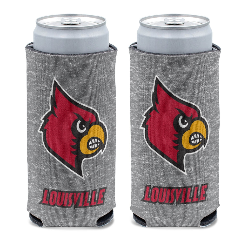 Louisville Cardinals Heathered 12oz Slim Can Cooler