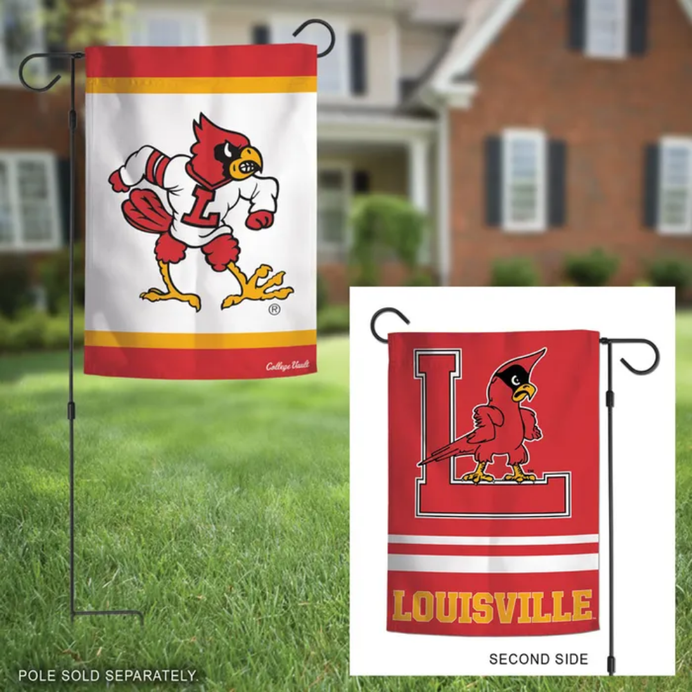 Louisville Cardinals College Vault 2-sided Garden Flag