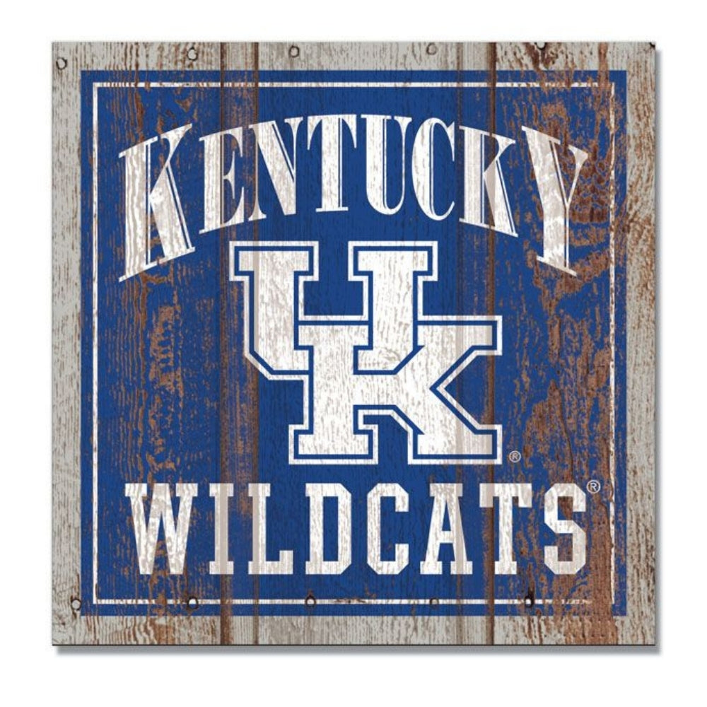 Kentucky Wildcats UK Interlock Wood Magnet