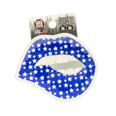 UK Star Lips Sticker