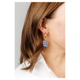 Kentucky Wildcats Enamel Drop Hoop Earrings