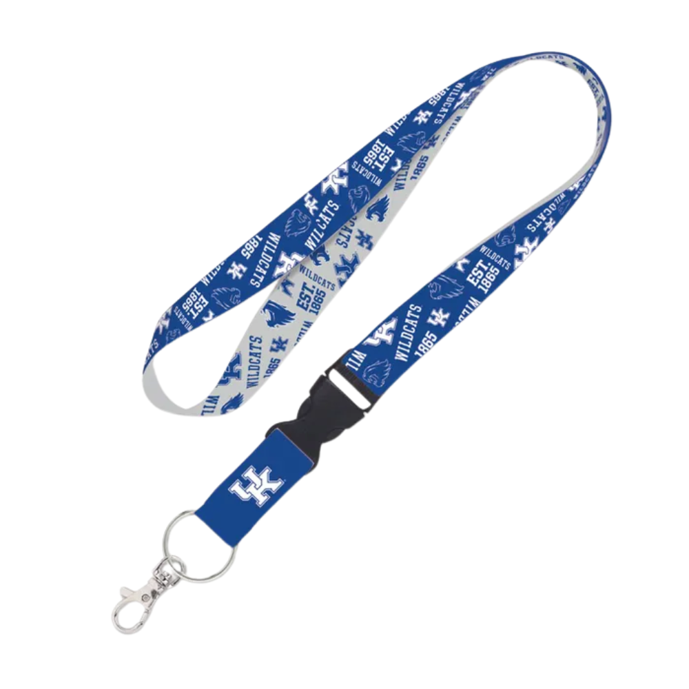 Kentucky Wildcats Scatterprint Detachable Lanyard