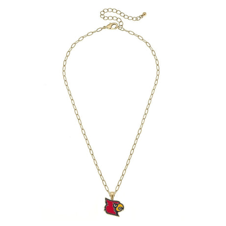 Louisville Cardinals Enamel Pendant Necklace