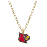 Louisville Cardinals Enamel Pendant Necklace