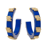 Kentucky Wildcats Resin Logo Hoop Earrings