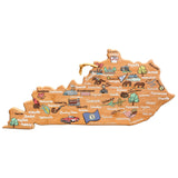 Kentucky State Shaped Icons Cutting Board