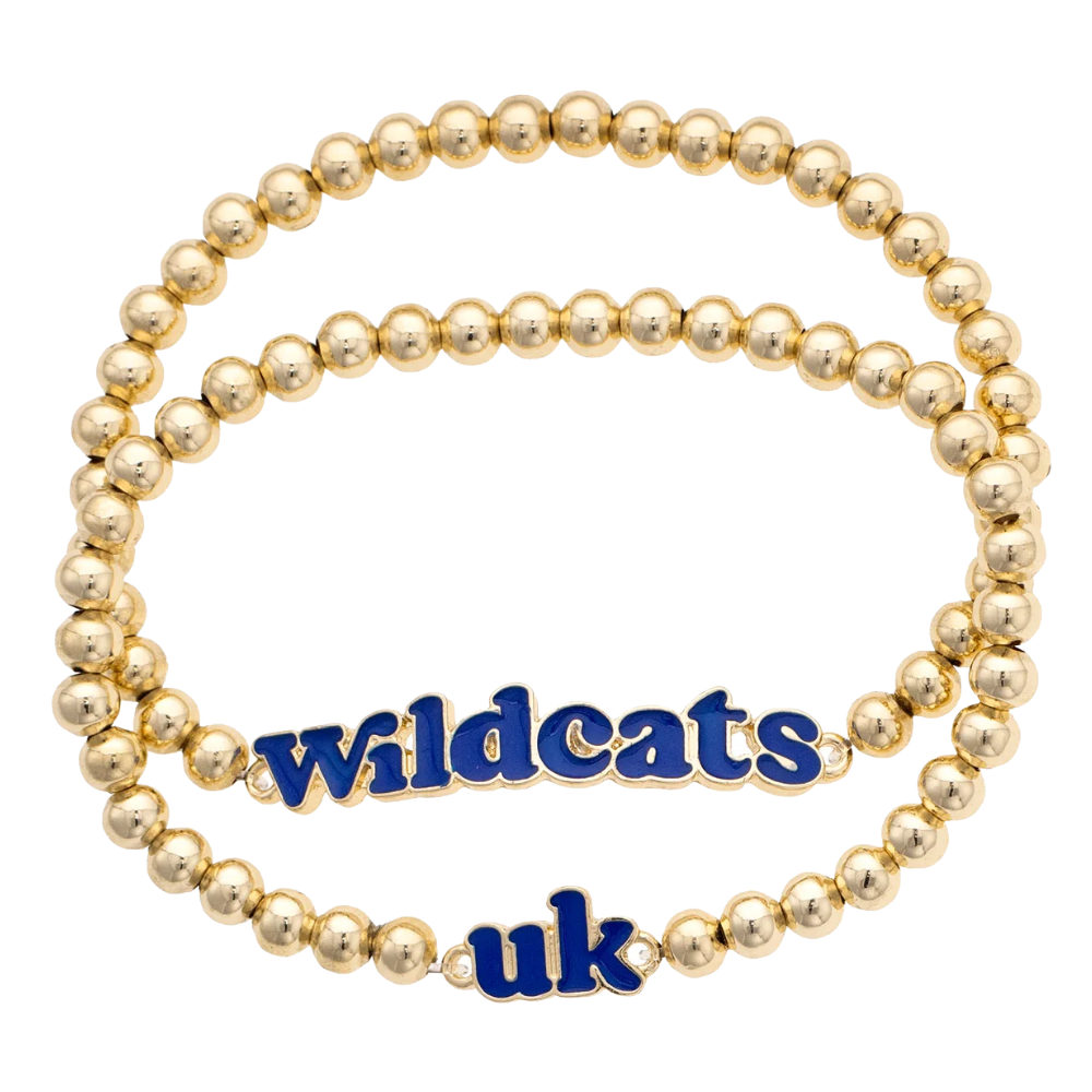 Kentucky Wildcats Ball Bead Bracelet (2 pack)