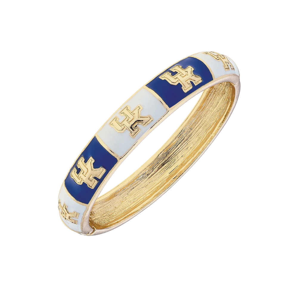 Kentucky Wildcats UK Checkered Hinge Bangle