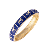Horsin' Around Scuplted Enamel Hinge Bangle