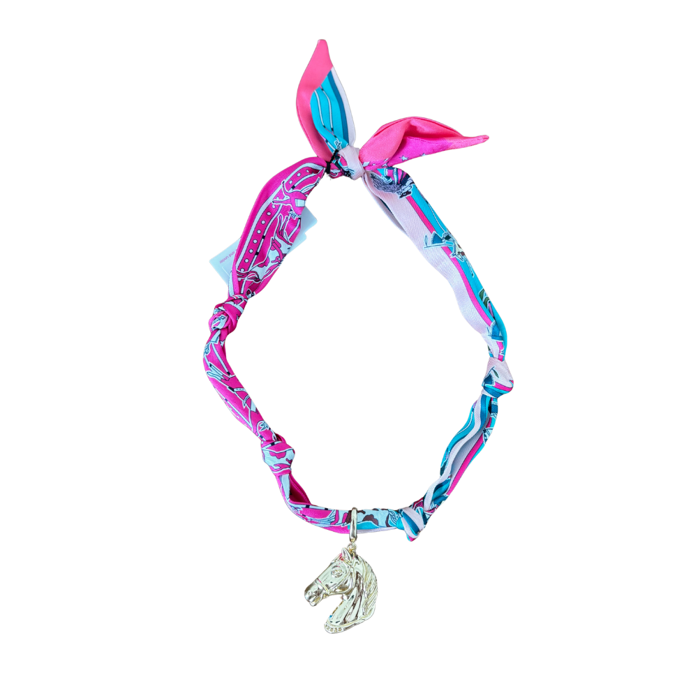 Derby Thoroughbred Scarf Necklace