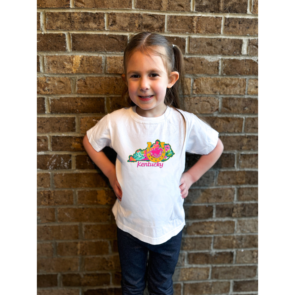 Spring Floral Kentucky Horse Youth T-Shirt