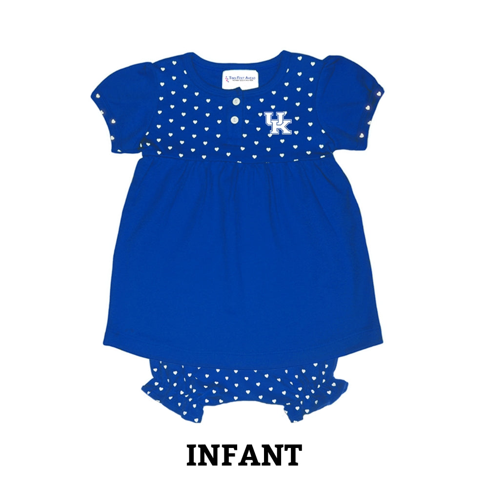 UK Interlock Infant Heart Dress with Bloomers