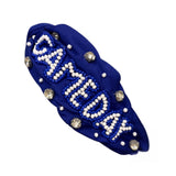 Royal Beaded Gameday Headband