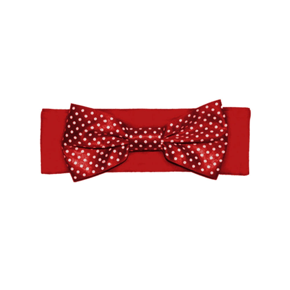 Red Pin Dot Headband