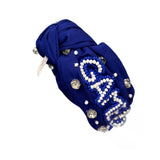 Royal Beaded Gameday Headband