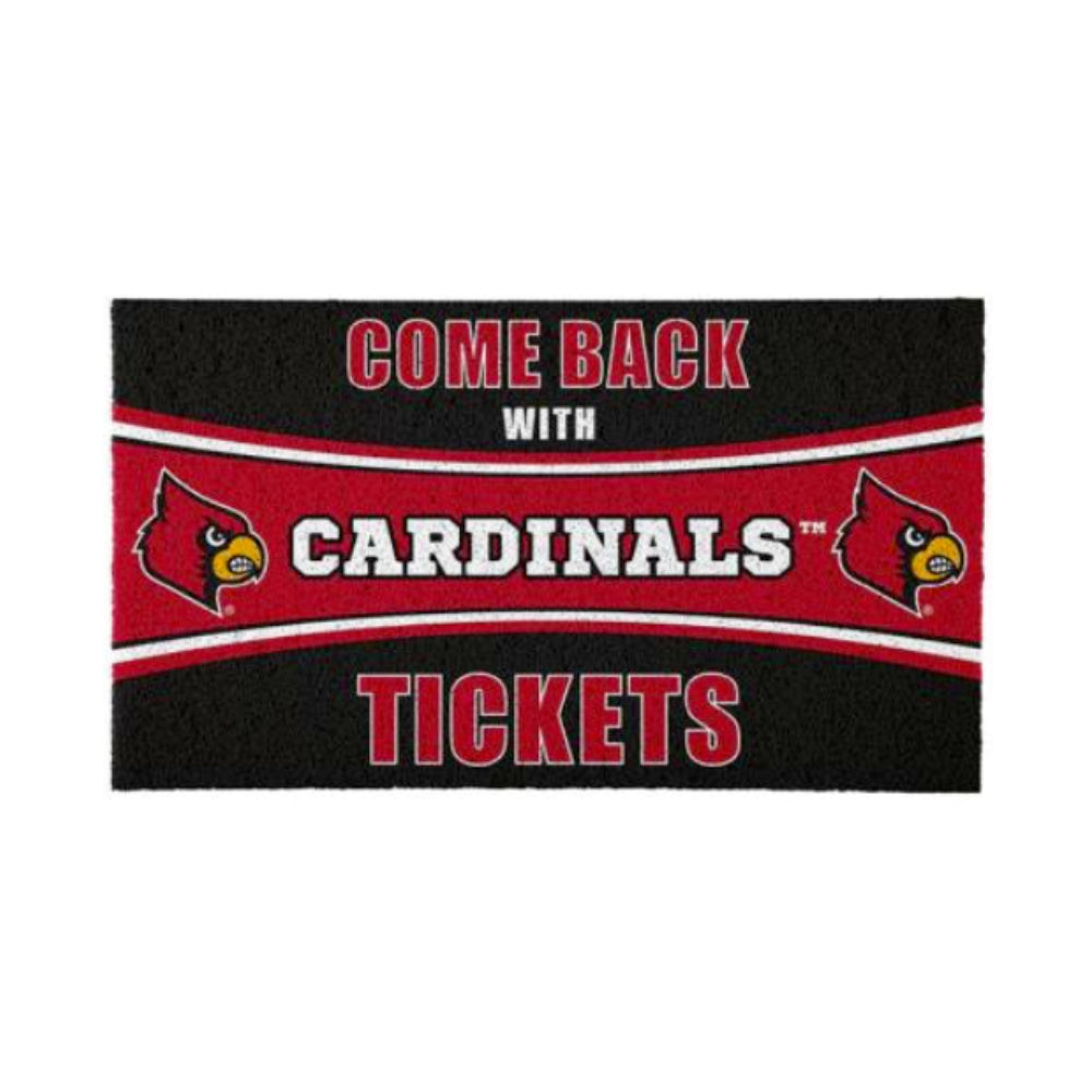 "Come Back with Cardinals Tickets" Front Door Mat