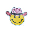 Pink Hat Smiley Face Sticker