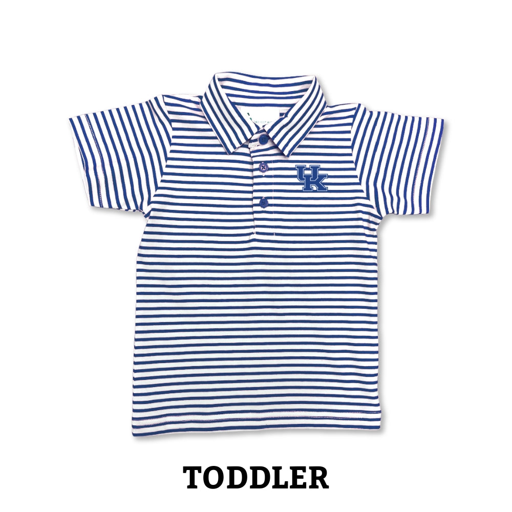 UK Interlock Toddler Striped Collared Polo