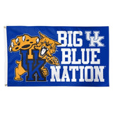 Kentucky Wildcats Big Blue Nation Mascot Flag