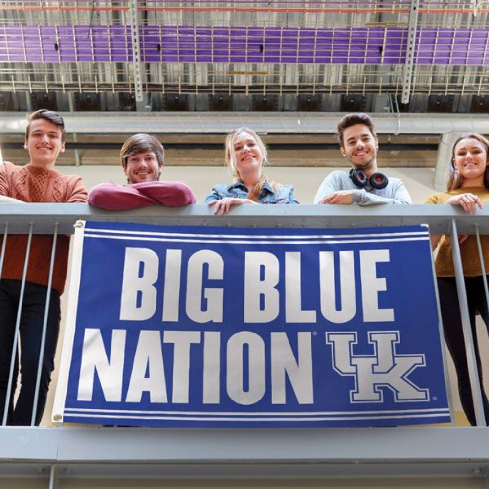 Kentucky Wildcats Big Blue Nation Slogan Flag