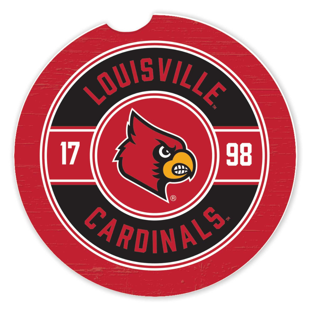 Louisville Cardinals 1798 Car Coaster