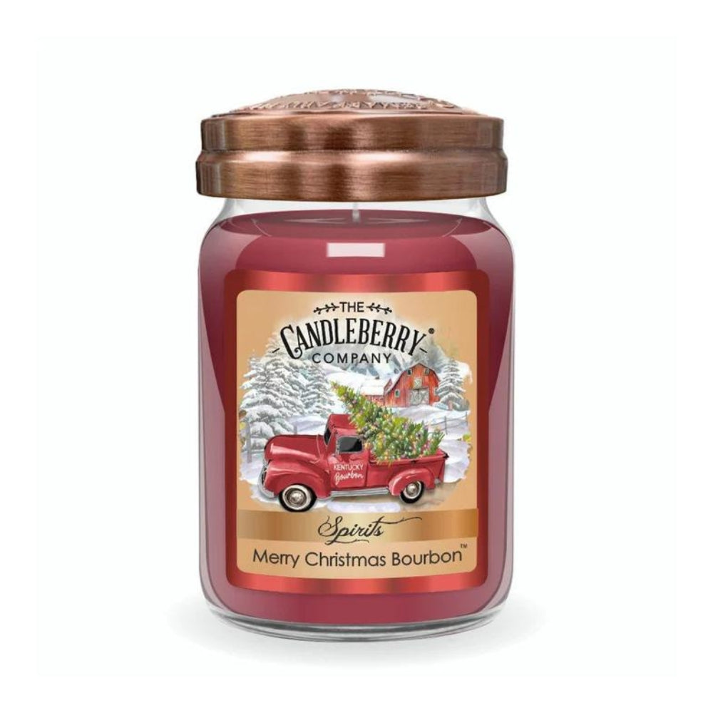 Merry Christmas Bourbon 26oz Jar Candle