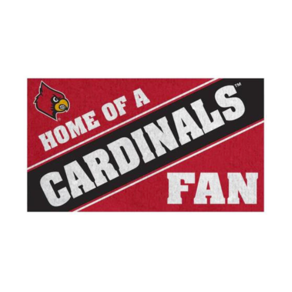 "Home of a Cardinals Fan" Front Door Mat