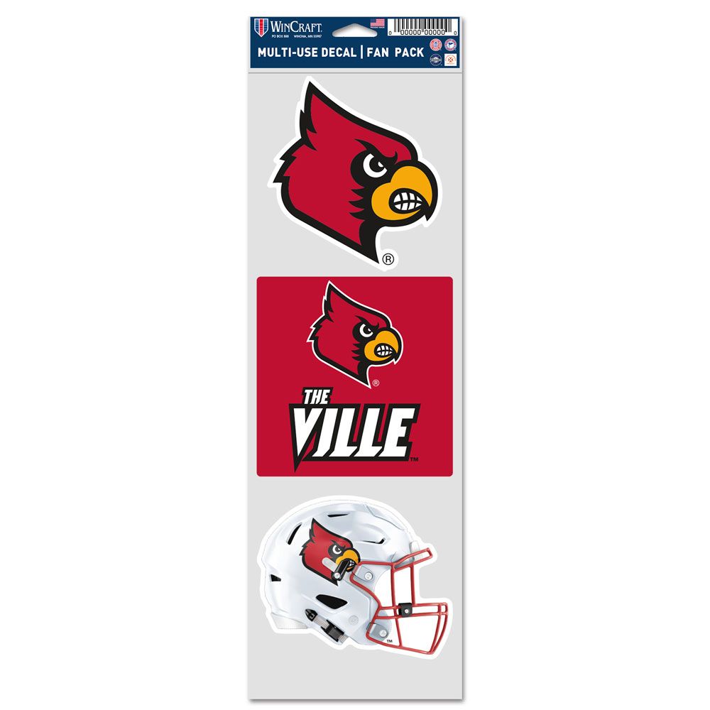 Louisville Cardinals Multi-Use Fan Decals