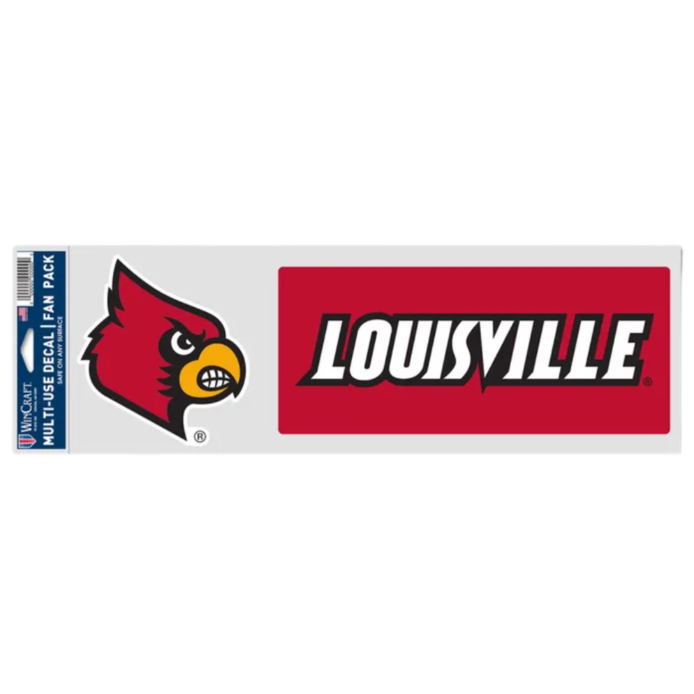 Louisville Cardinal Fan Decals 2pk