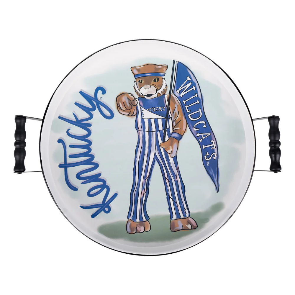 Kentucky Wildcat Mascot Enamel Tray
