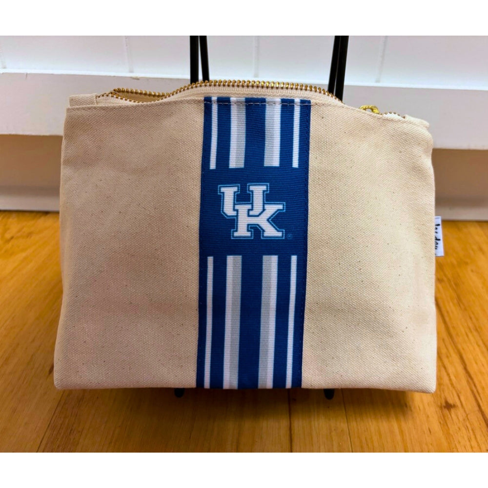 Kentucky UK Interlock Small Canvas Pouch