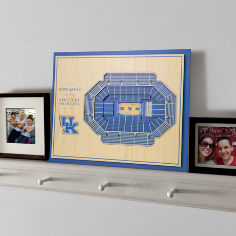 Kentucky Wildcats 5 Layer Stadium View Rupp Arena Wall Art