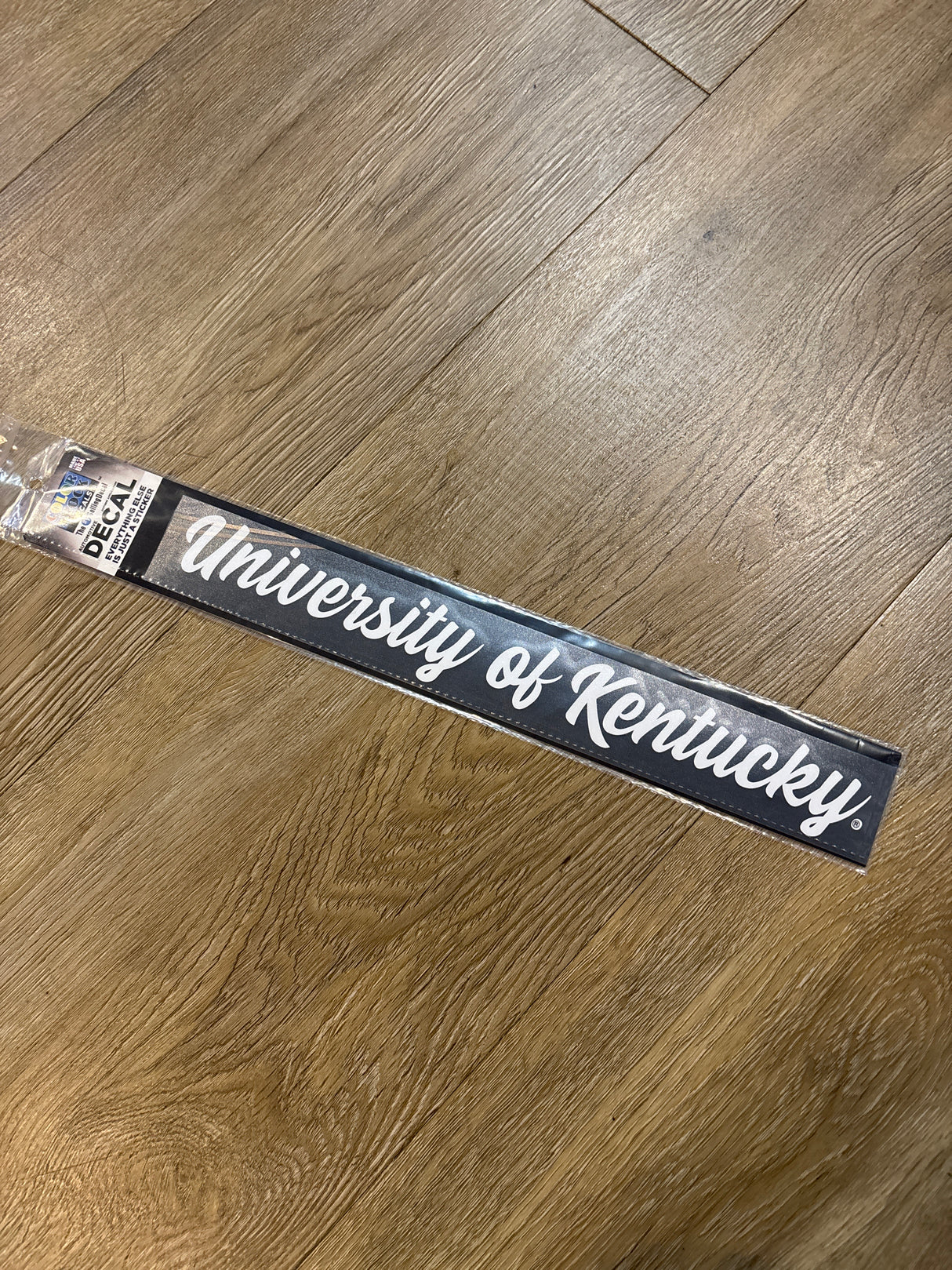 University of Kentucky White Script Strip Decal
