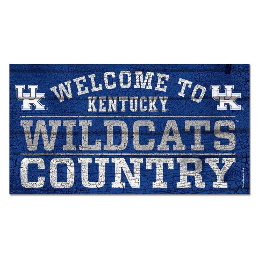 Welcome to Wildcats Country Wood Sign