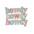 Sparkly Howdy Howdy Stickers