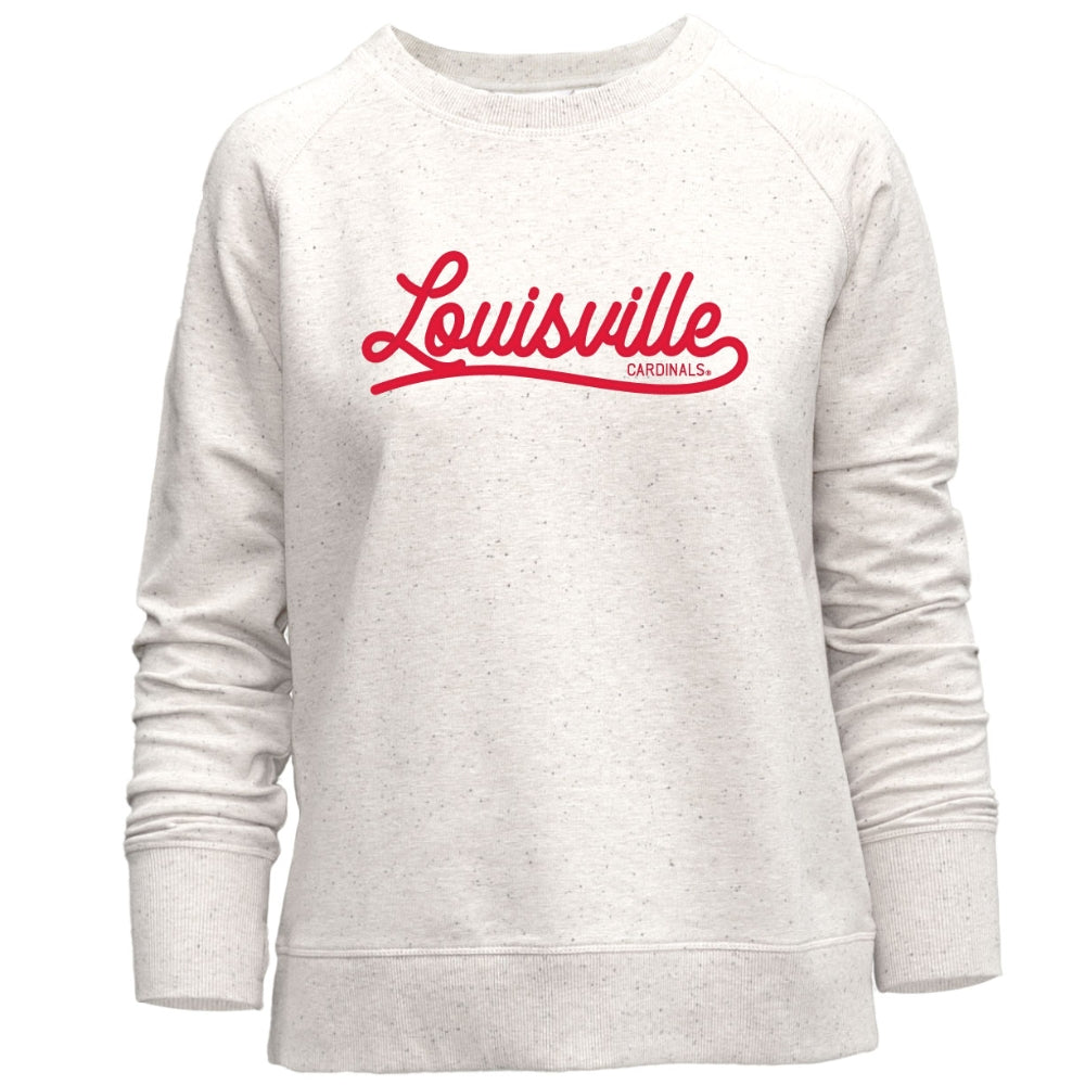 Louisville Cardinals Confetti Crewneck