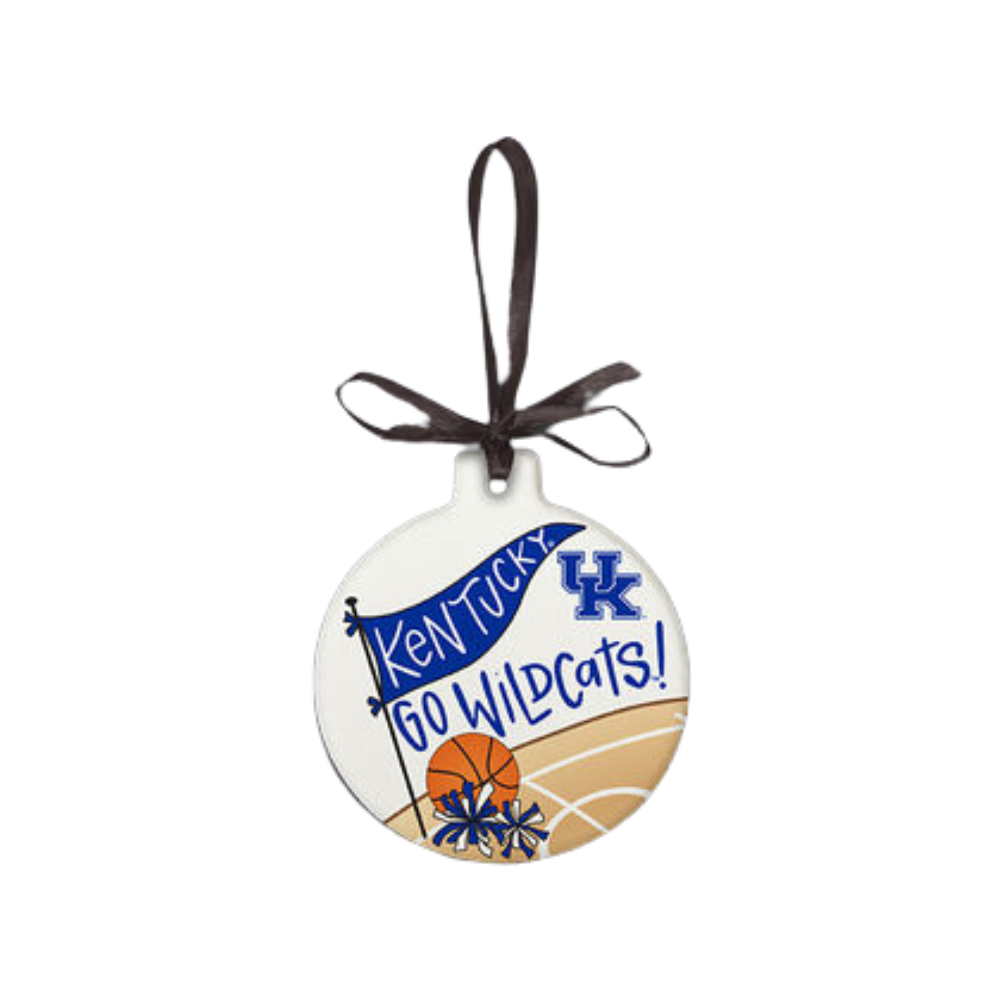 Go Kentucky Wildcats Ceramic Ornament