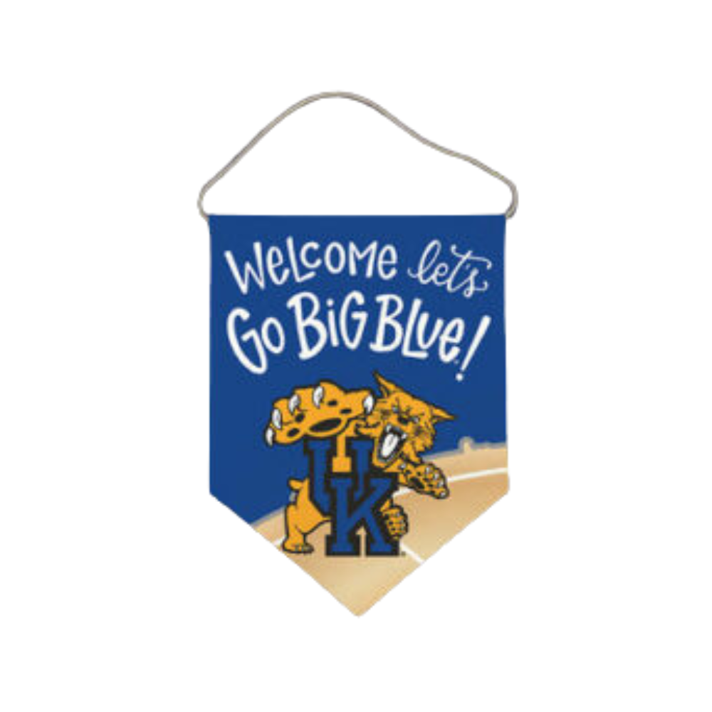 Go Big Blue Door Hanger