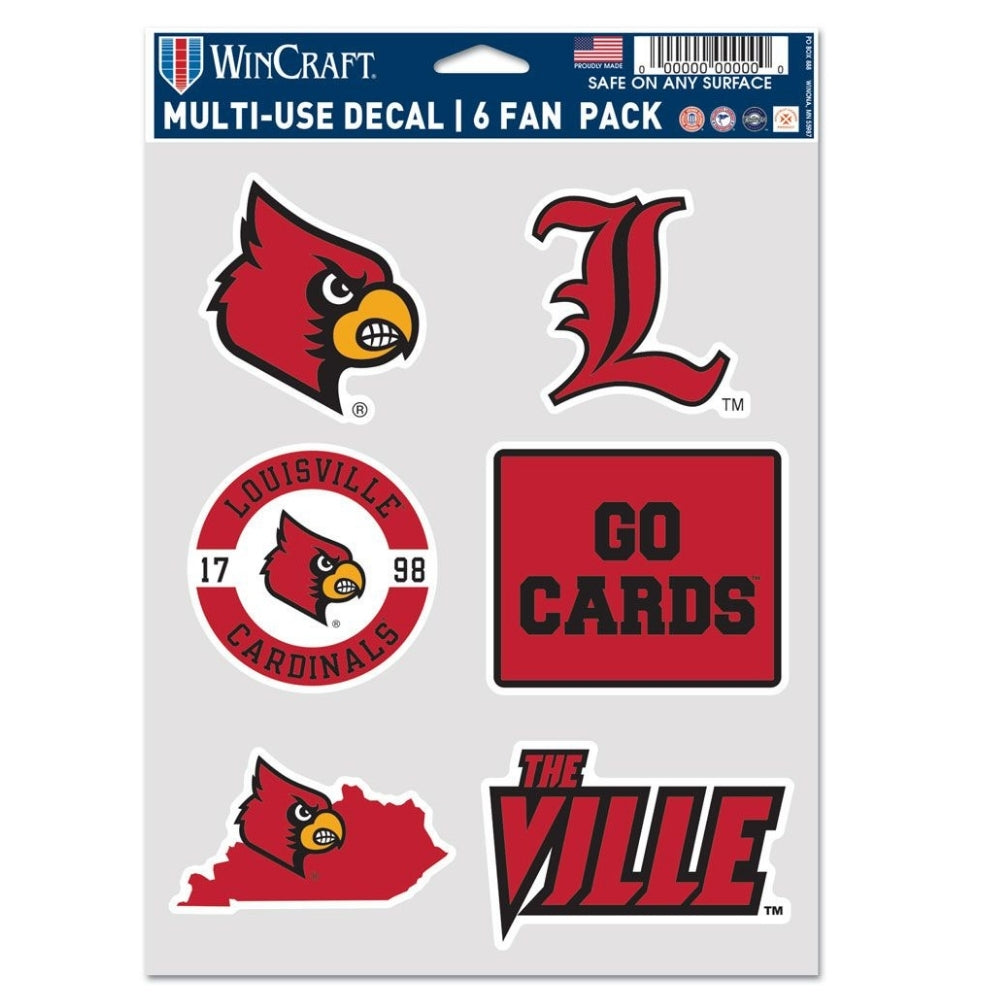 Louisville Cardinals Multi-Use Decals