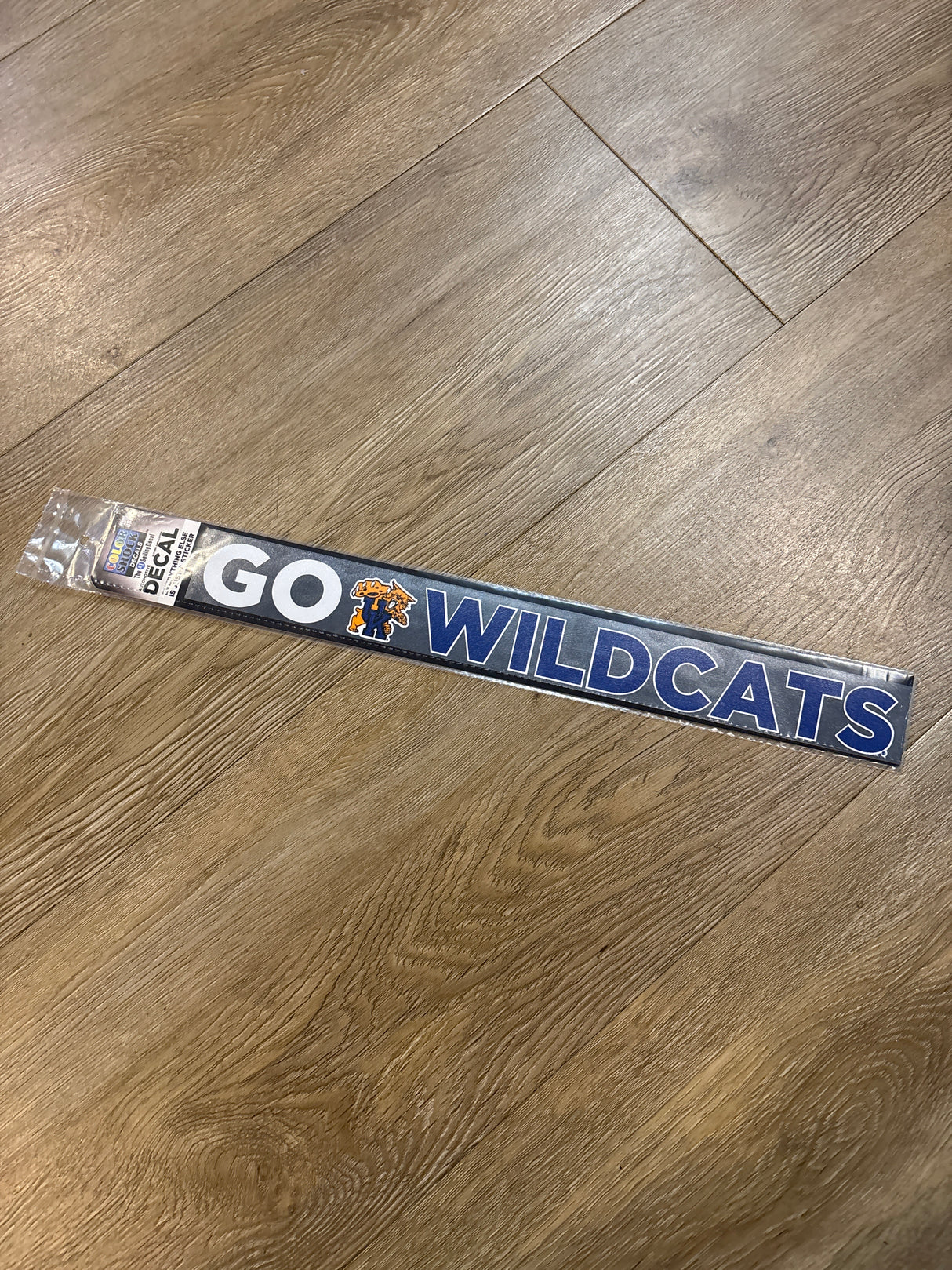 Go Wildcats Logo Script Strip Decal
