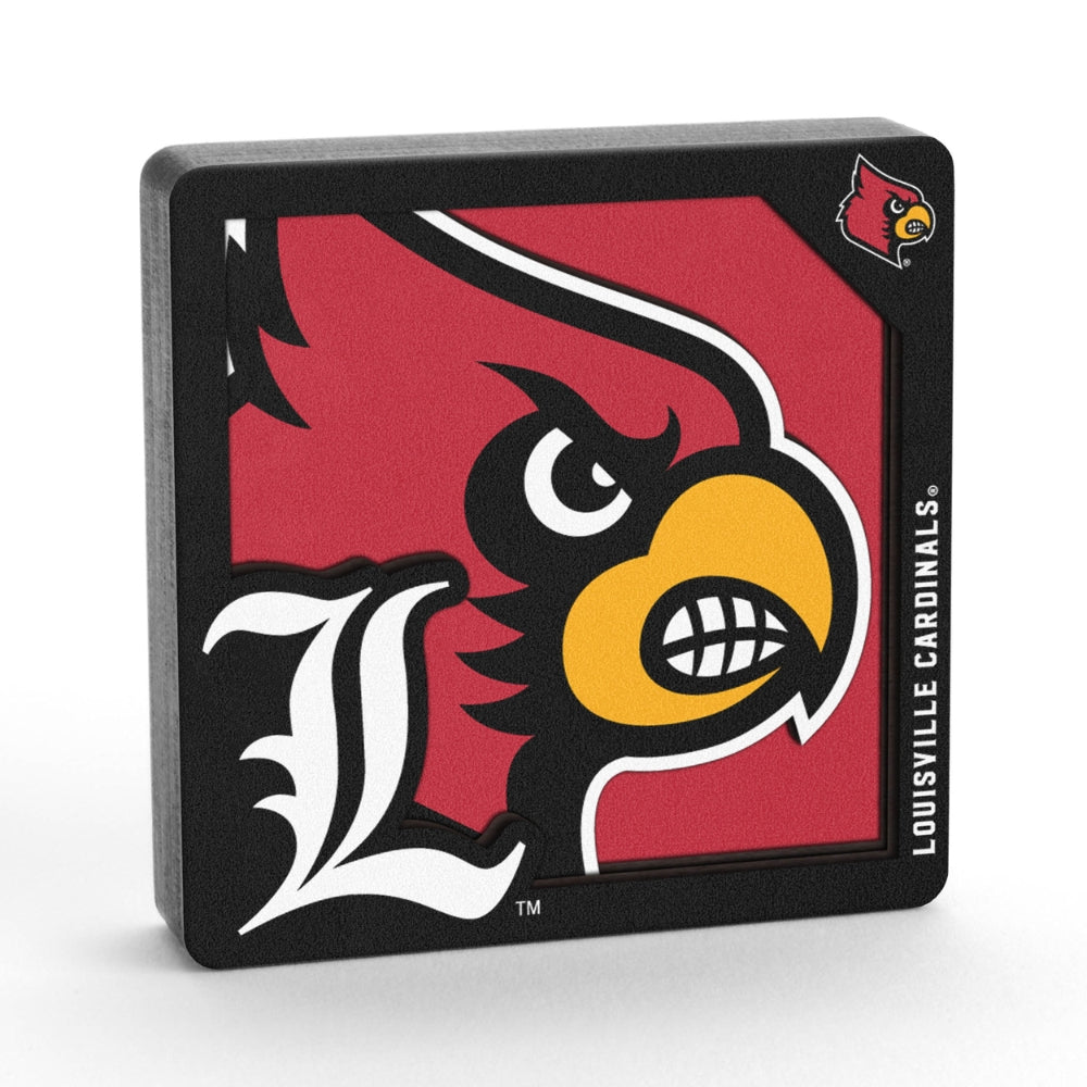 Louisville Cardinals 3D Logo Series Magnet